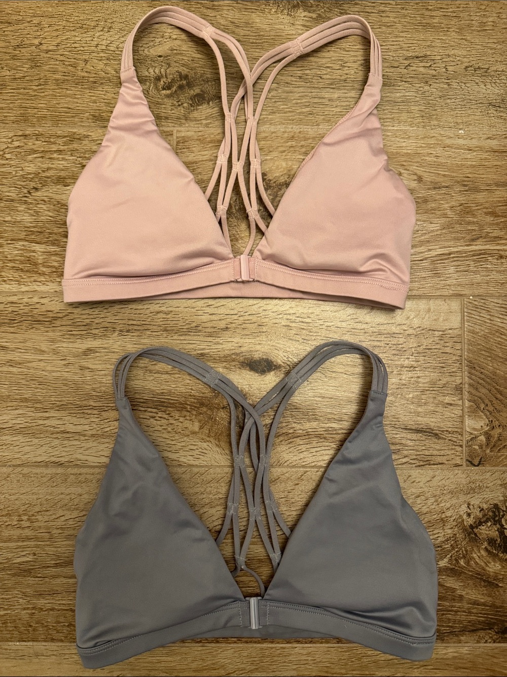 Victoria Sport Sports Bra Set in Blush Pink & Gray